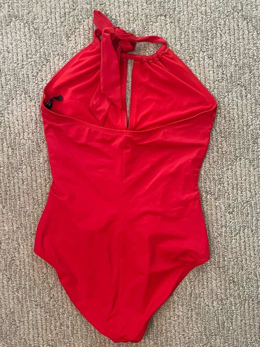 Kenneth Cole Red Halter One-Piece Swimsuit - Picture 3 of 7
